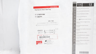 Cook Medical G06791 Thal-Quick Chest Tube Tray 8.0Fr x 18cm